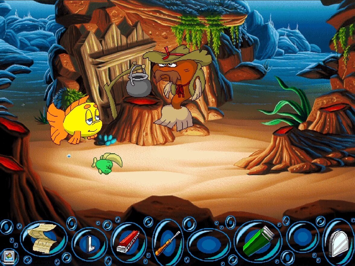 Freddi Fish 4 The Case of the Hogfish Rustlers of Briny Gulch - геймплей игры Windows